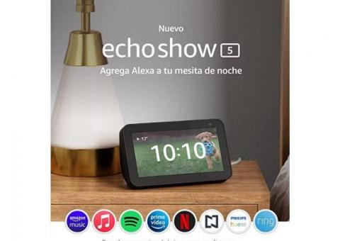Amazon Echo Show 5 (2da Generación edición 2021) - Pantalla inteligente HD con Alexa y cámara de 2 M